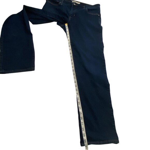 Levi’s 314 Shaping straight leg mid rise jeans women’s 32 dark wash stretch - Picture 11 of 11